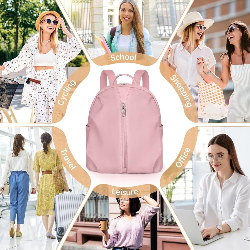 Adjustable Strap Pink Mini Backpack - Lightweight… - image 7